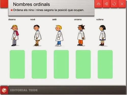 4rt A Valencià: ELS NOMBRES ORDINALS