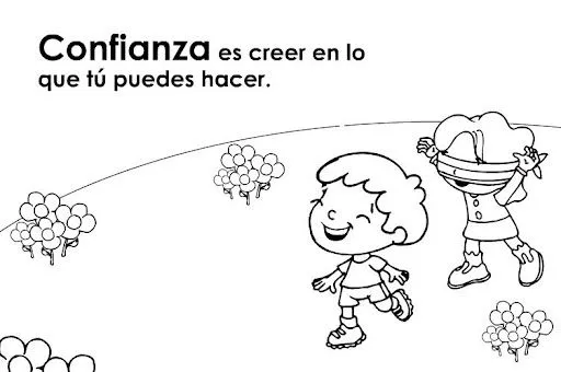 VALORES PARA COLOREAR Y APRENDER VALORES PARA NIÑOS