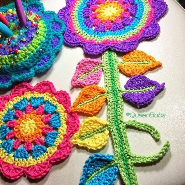 50 Bellos ejemplos de brillante, Colorful Crochet |