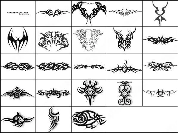 50 cepillo tribales Photoshop Brushes para su descarga gratuita