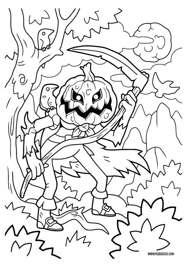50 dibujos de Halloween para colorear fáciles y divertidos - Pequeocio 50 dibujos de Halloween para colorear fáciles y divertidos - Pequeocio
