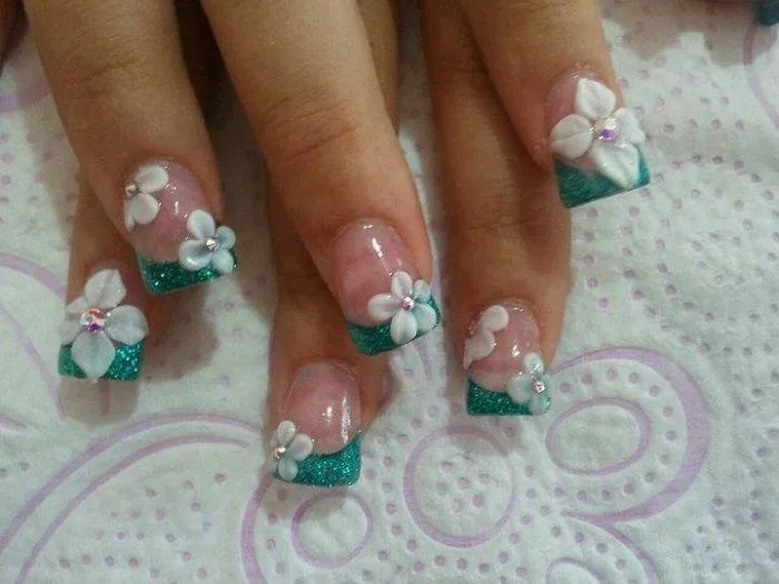 50 Diseños de Uñas con Flores en 3D - Flores Acrilicas - ε Diseños ... 50 Diseños de Uñas con Flores en 3D - Flores Acrilicas - ε Diseños ...