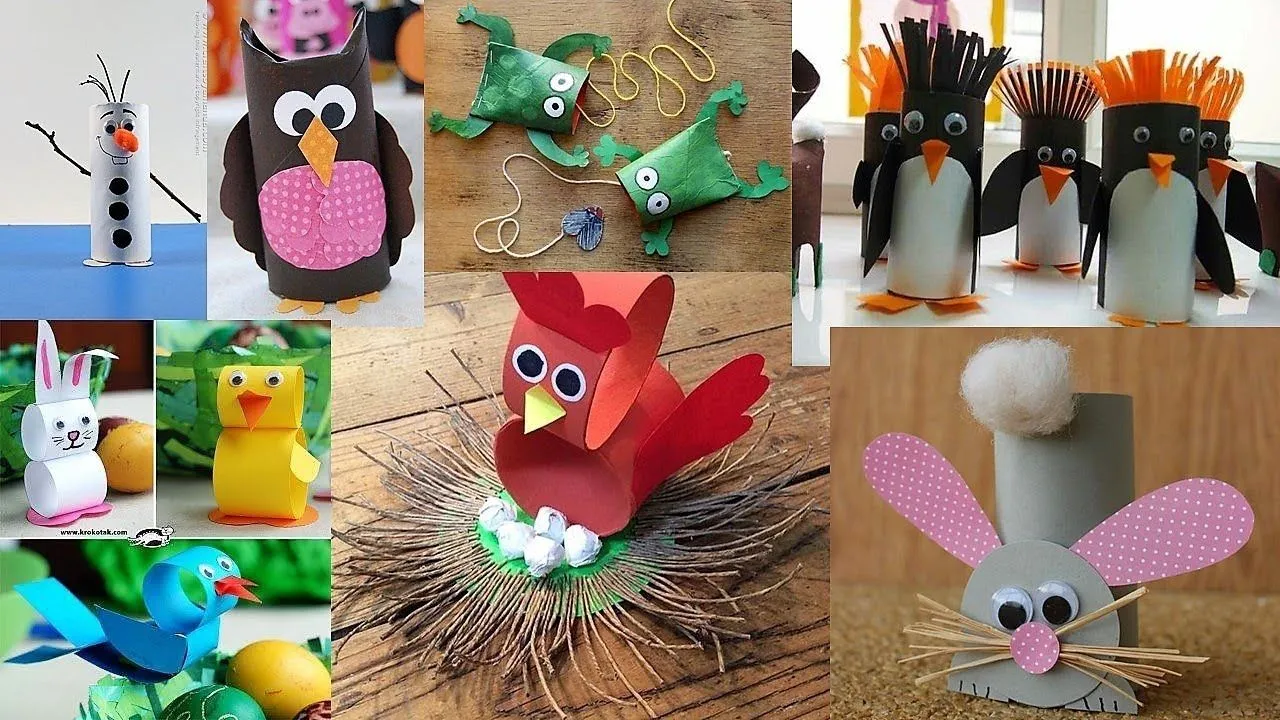 ☆ 50 IDEAS GENIALES DE ANIMALES CON ROLLOS DE PAPEL HIGIÉNICO | Paper Roll  Animals (✿◠‿◠) - YouTube