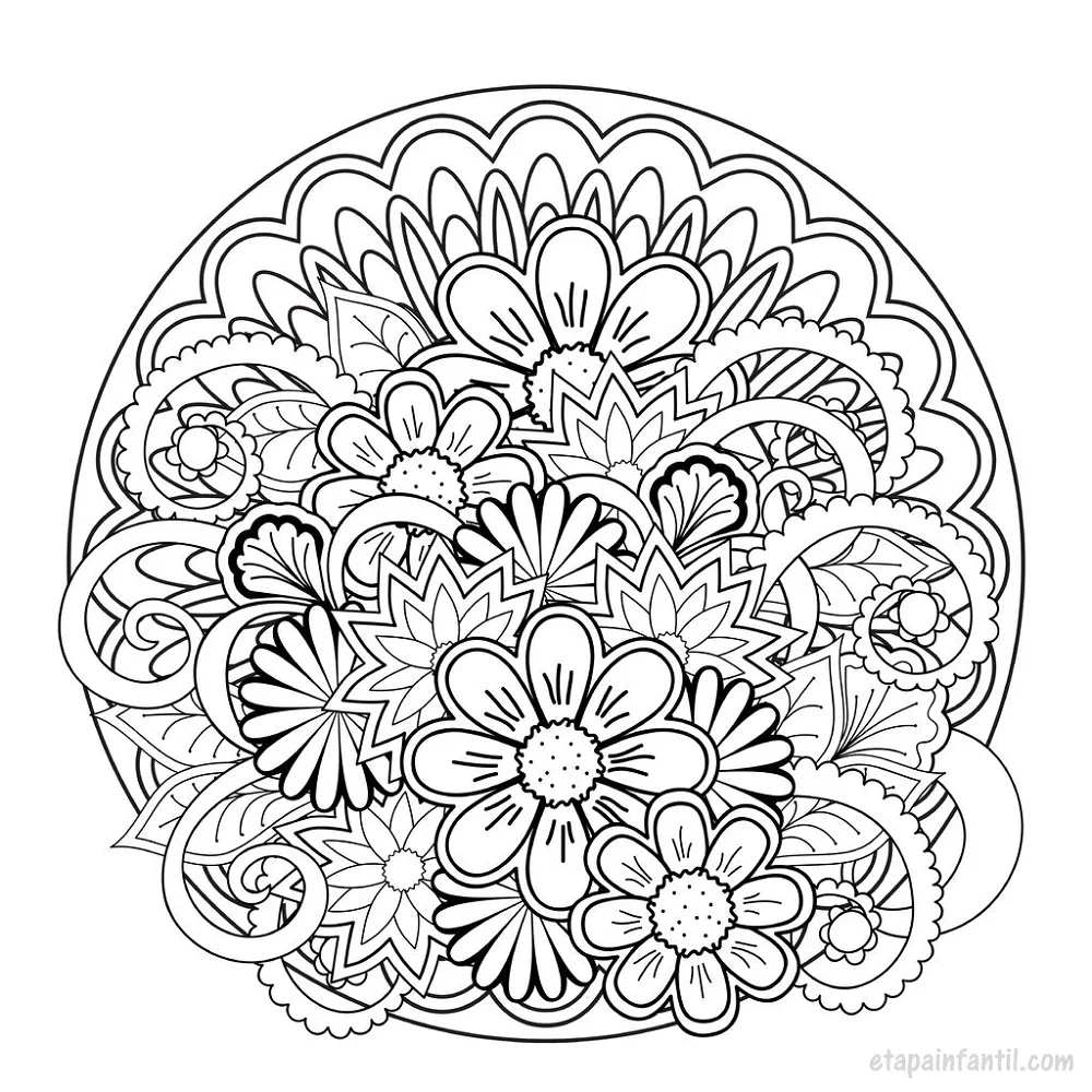 50 imágenes de mandalas para niños para descargar e imprimir 50 imágenes de mandalas para niños para descargar e imprimir