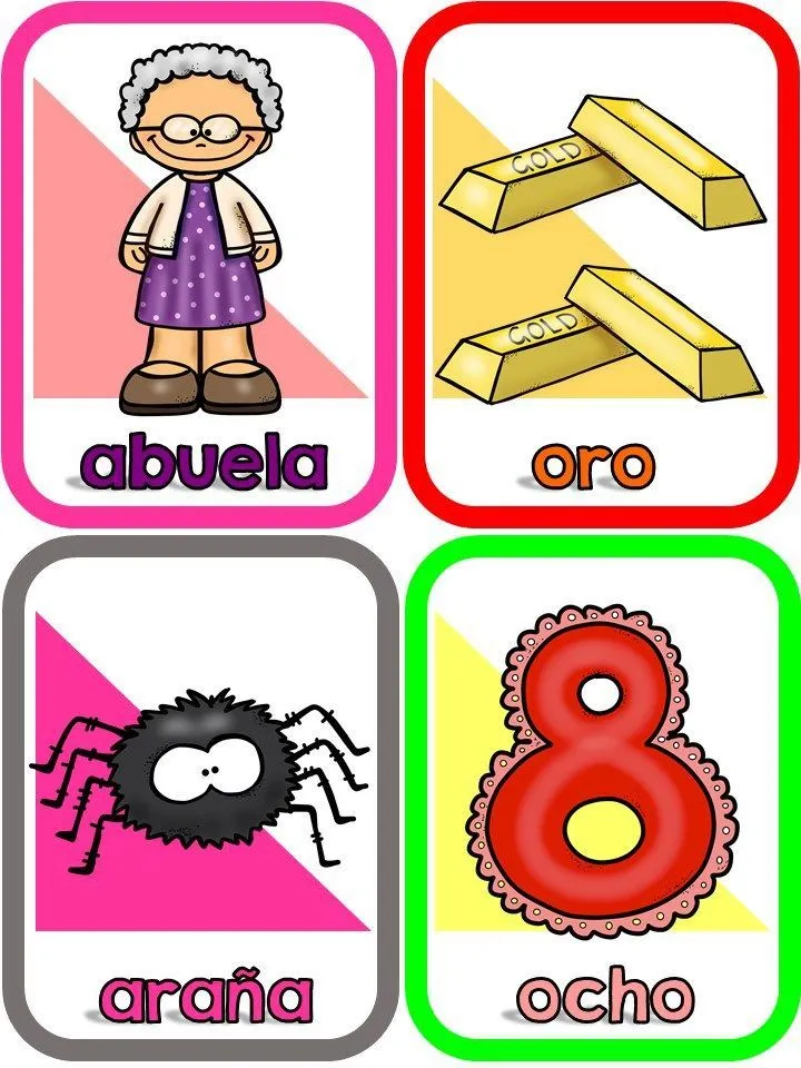 Más de 50 Súper tarjetas para trabajar las vocales -Orientacion ...