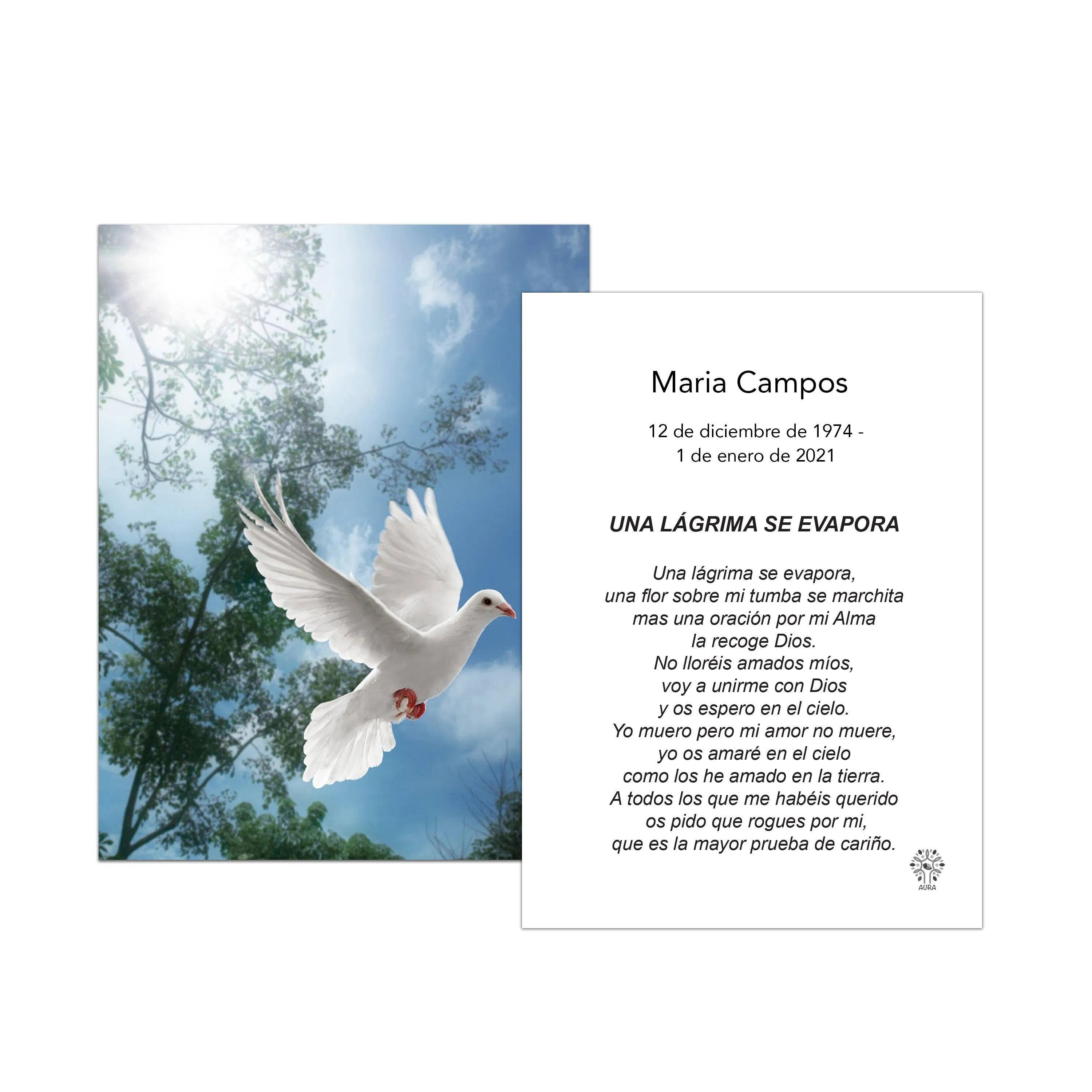 50 Tarjetas de recordatorios funerales tarjetas - Etsy México 50 Tarjetas de recordatorios funerales tarjetas - Etsy México