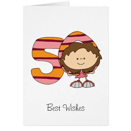 50.o cumpleaños - tarjeta de felicitaciones - chic | Zazzle