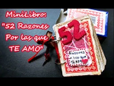 52 razones por las que te amo! MiniLibro de regalo para hombre ...