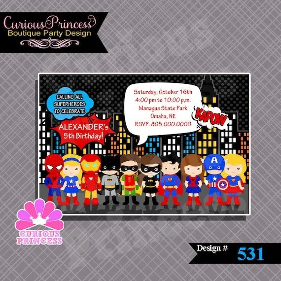 531b invitaciones de super heroes batman por CuriousPrincessParty 531b invitaciones de super heroes batman por CuriousPrincessParty