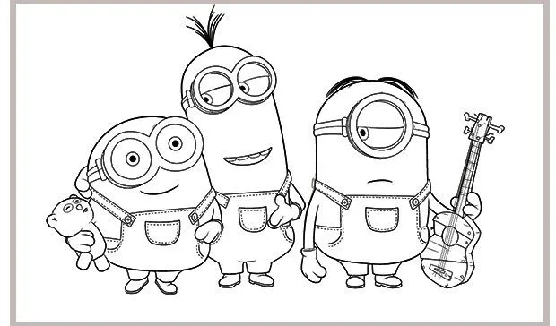 56 Dibujos de Minions para descargar gratis, imprimir y pintar ...