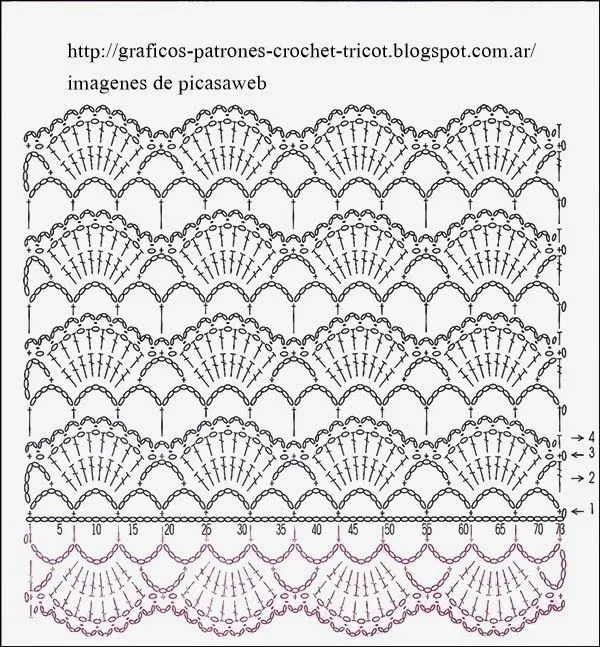 561 Instrucciones Bufanda a Crochet ~ Patrones de Crochet y Dos Agujas 561 Instrucciones Bufanda a Crochet ~ Patrones de Crochet y Dos Agujas