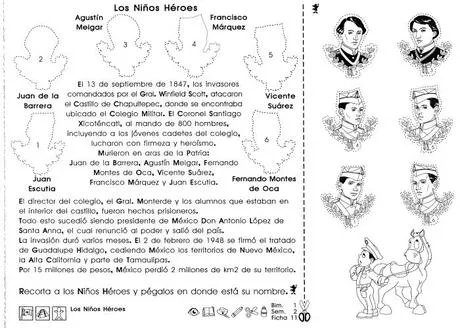 Los nombres de los niños heroes - Imagui