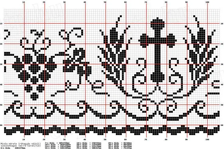 6-a.png (1343×895). Filet crochet, cruces, espigas y uvas ... 6-a.png (1343×895). Filet crochet, cruces, espigas y uvas ...