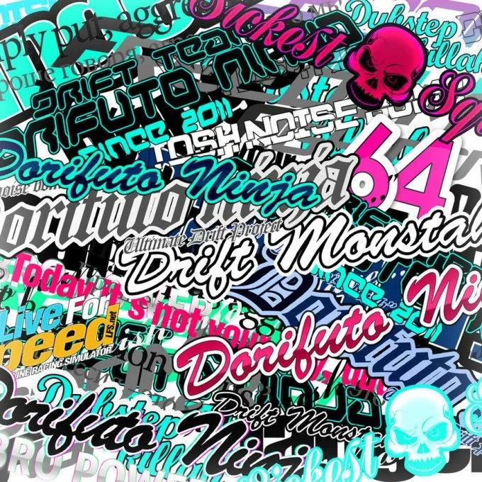 60+ Epic Stickerbombs & Geeky JDM Sticker Decals (Japanese ...