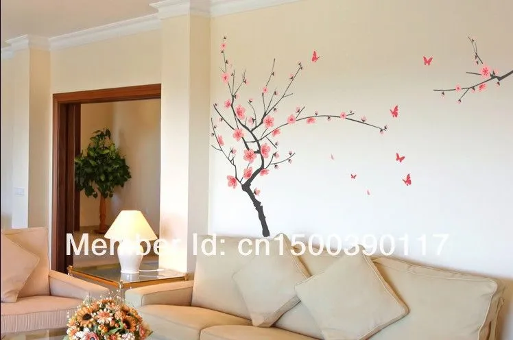 60cm*90cm etiqueta árbol de ciruela flor de papel pintado de las ... 60cm*90cm etiqueta árbol de ciruela flor de papel pintado de las ...