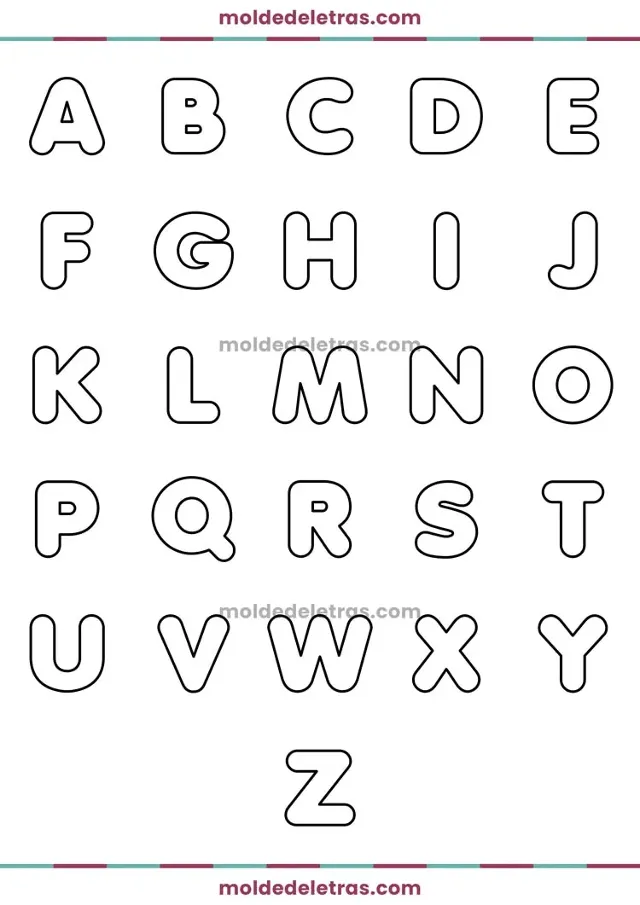 64 Moldes de Letras para Imprimir Gratuitamente | Revista Artesanato 64 Moldes de Letras para Imprimir Gratuitamente | Revista Artesanato
