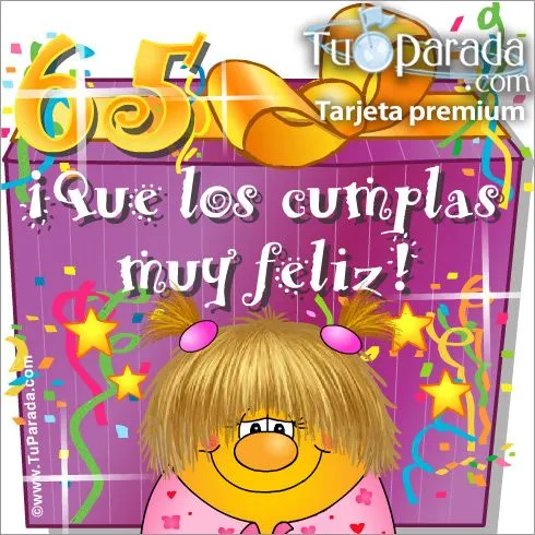 65 Años. Cumpleaños Edad, ver tarjetas, postales virtuales 65 Años. Cumpleaños Edad, ver tarjetas, postales virtuales