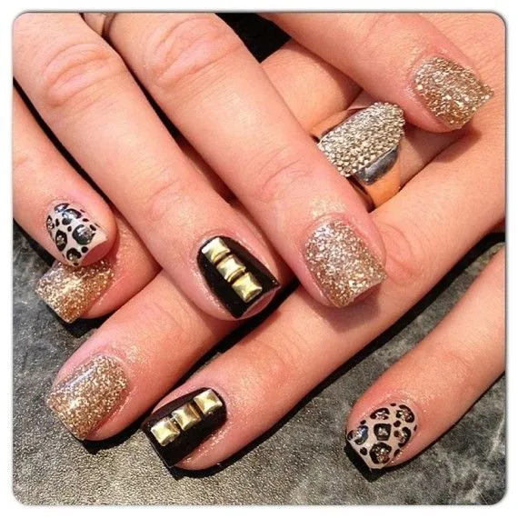 65 Ideas para pintar uñas de color dorado u oro - Golden Nails ... 65 Ideas para pintar uñas de color dorado u oro - Golden Nails ...