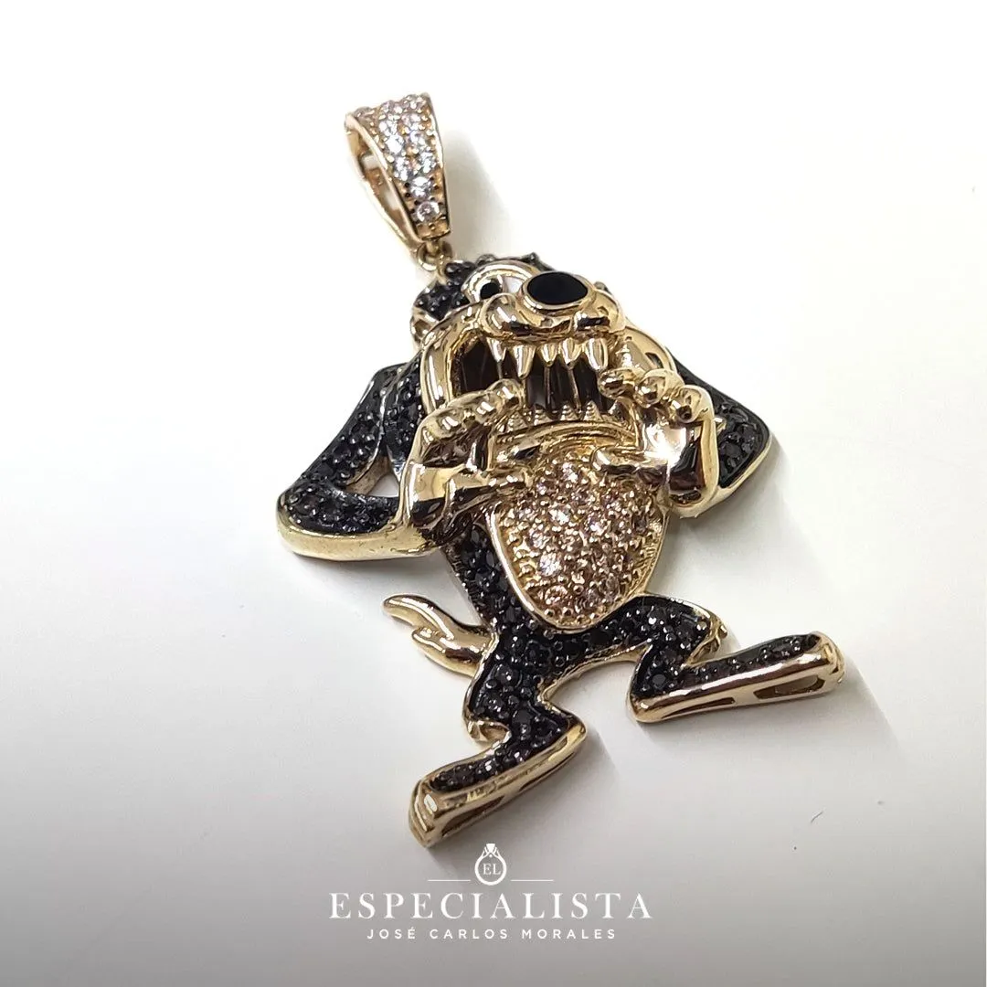 6510073LQ Demonio de Tazmania en oro amarillo de 14 Kilates – Joyería El Especialista 6510073LQ Demonio de Tazmania en oro amarillo de 14 Kilates – Joyería El Especialista