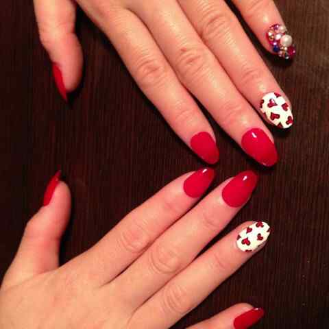 67 Fotos de uñas color rojo - Red Nails | Decoración de Uñas ...