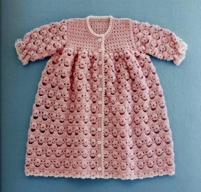 671 Patrón de Abrigo de Bebé tejido a Crochet ~ Patrones de ... 671 Patrón de Abrigo de Bebé tejido a Crochet ~ Patrones de ...