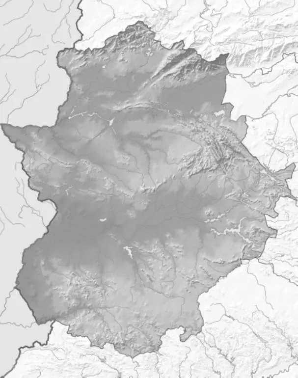 Mapa físico mudo de Extremadura (Anaya) - Didactalia: material ... Mapa físico mudo de Extremadura (Anaya) - Didactalia: material ...