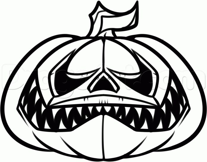 Dibujos faciles paso a paso: Dibujar una Calabaza de Halloween Dibujos faciles paso a paso: Dibujar una Calabaza de Halloween