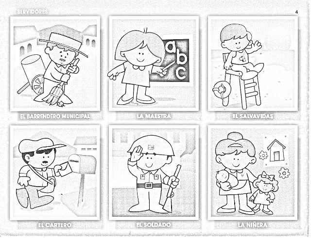 Comunidad para colorear infantil - Imagui