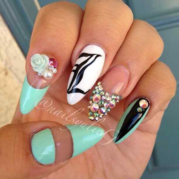 70 Ejemplos de uñas largas decoradas | Decoración de Uñas ... 70 Ejemplos de uñas largas decoradas | Decoración de Uñas ...