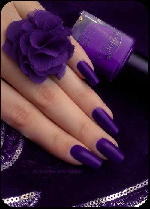 70 Ideas para pintar o decorar uñas color Púrpura – Purple nails ...