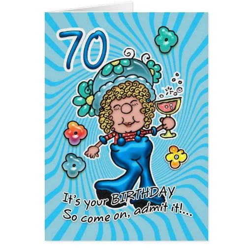 Taejetas de cumpleaños 70 - Imagui