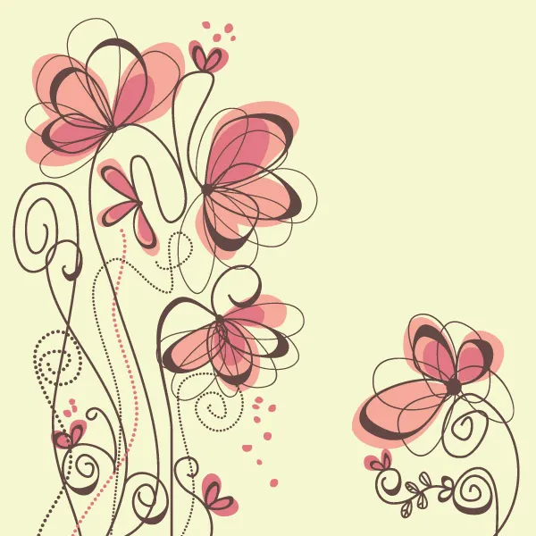 Dibujo de flores para decorar tarjetas - Imagui