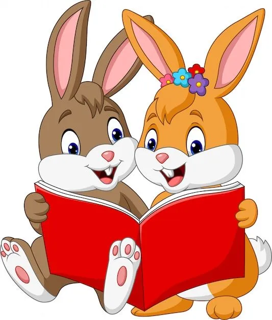Arriba más de 78 conejo leyendo dibujo mejor - camera.edu.vn