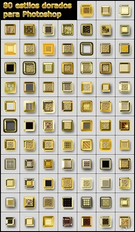 80 estilos dorados para Adobe Photoshop | ZaRQuN.com - Blog sobre ... 80 estilos dorados para Adobe Photoshop | ZaRQuN.com - Blog sobre ...