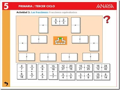 8.0.5.FRACCIONES EQUIVALENTES | JUGANDO Y APRENDIENDO 8.0.5.FRACCIONES EQUIVALENTES | JUGANDO Y APRENDIENDO