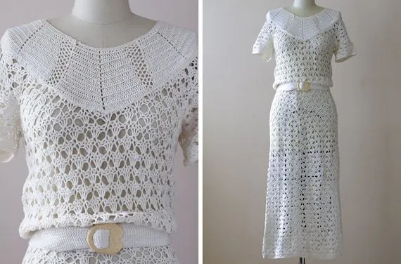 P E T R O N I A L O C U T A: Vestidos de ganchillo de los años 30 P E T R O N I A L O C U T A: Vestidos de ganchillo de los años 30