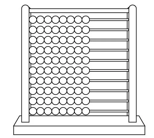 El abaco chino para colorear - Imagui