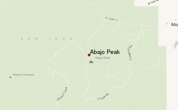 Abajo Peak Mountain Information
