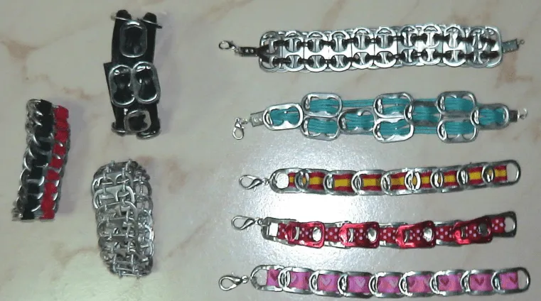 ABALORIOS Y OTRAS JOYAS ! !: Como hacer una pulsera con anillas de ... ABALORIOS Y OTRAS JOYAS ! !: Como hacer una pulsera con anillas de ...