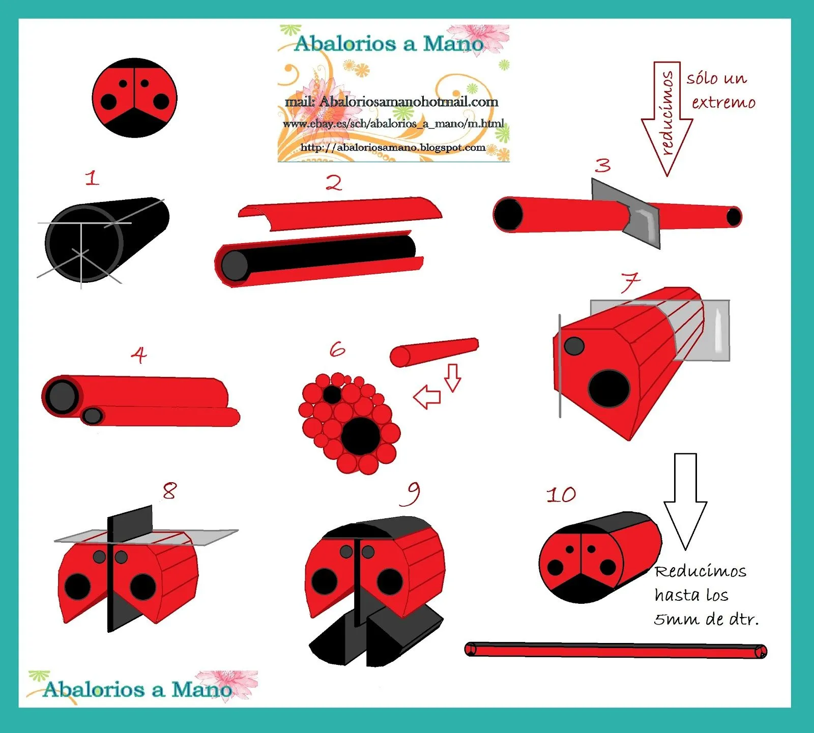 Abalorios a Mano: Tutorial Murrina Mariquita Fimo Nail Art paso a ... Abalorios a Mano: Tutorial Murrina Mariquita Fimo Nail Art paso a ...