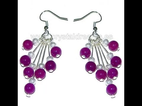 Abalorios - Pendientes a Cascada - YouTube