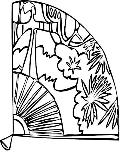 ABANICOS DIBUJOS PARA COLOREAR | Dibujos para colorear ABANICOS DIBUJOS PARA COLOREAR | Dibujos para colorear