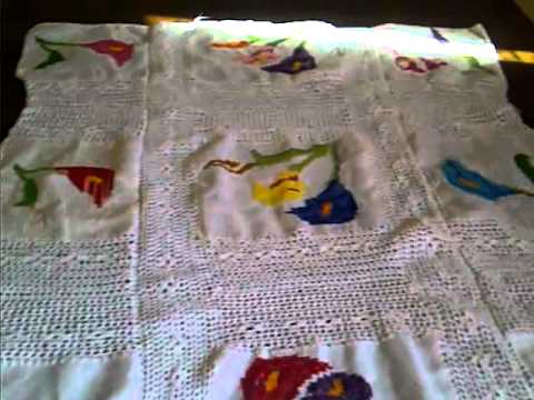 abanse en el mantel a crochet - YouTube