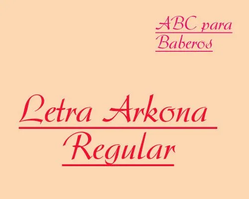ABC Baberos Letra Arkona Regular - Hilos para Bordar (DMC, Rosace ... ABC Baberos Letra Arkona Regular - Hilos para Bordar (DMC, Rosace ...
