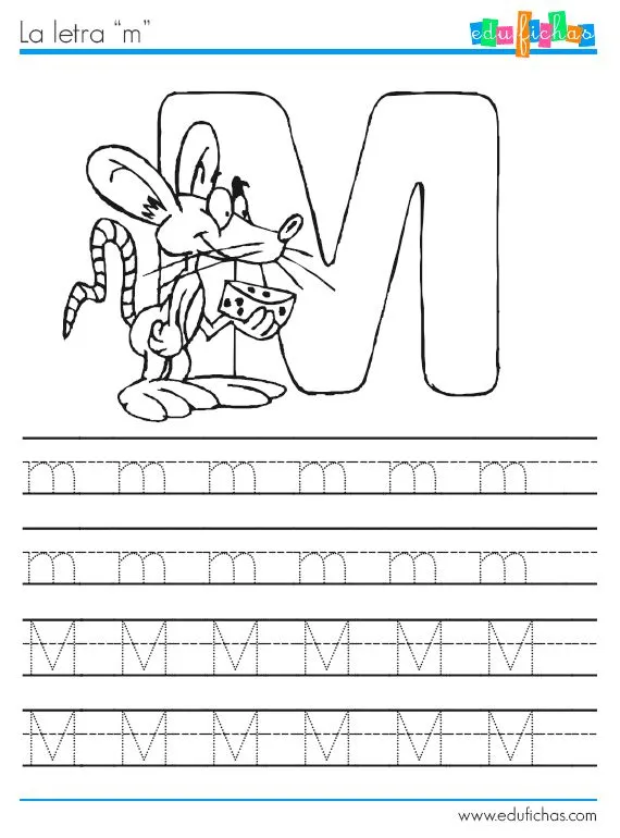 Abecedario de los animales. La letra M http://www.edufichas.com ... Abecedario de los animales. La letra M http://www.edufichas.com ...