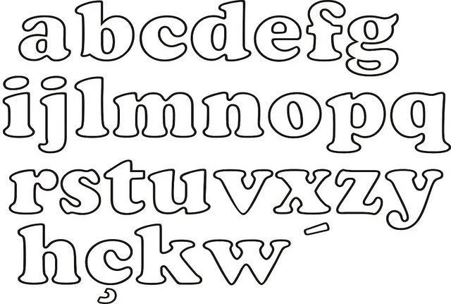 Moldes de letras para artesanato. | Abecedario, para aprender ... Moldes de letras para artesanato. | Abecedario, para aprender ...