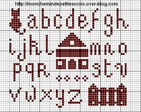 abecedario en punto de cruz (3) | Aprender manualidades es facilisimo.