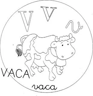 ABECEDARIO PARA COLOREAR-LETRA V : ACTIVIDADES PARA NIÑOS ABECEDARIO PARA COLOREAR-LETRA V : ACTIVIDADES PARA NIÑOS