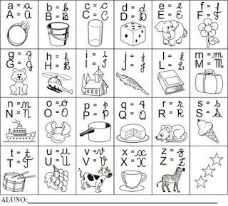 Abecedario en cursiva mayuscula y minuscula para imprimir - Imagui