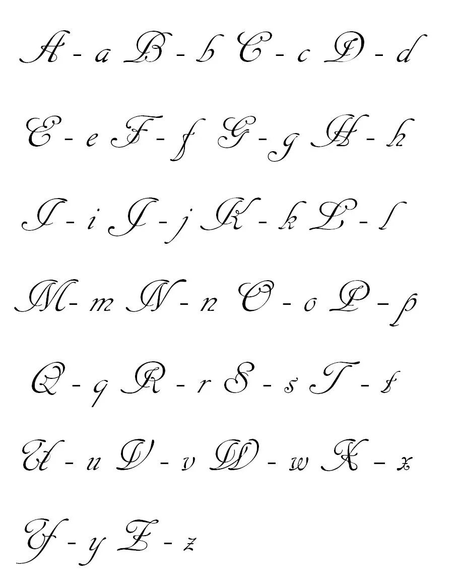 abecedario cursiva mayusculas y minusculas - ALOjamiento de IMágenes